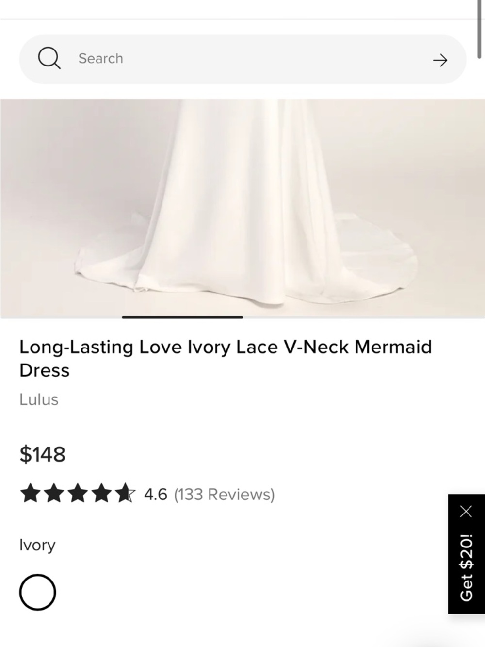 White Sleeveless Lace-Panel Wedding Dress - Picture 4 of 13